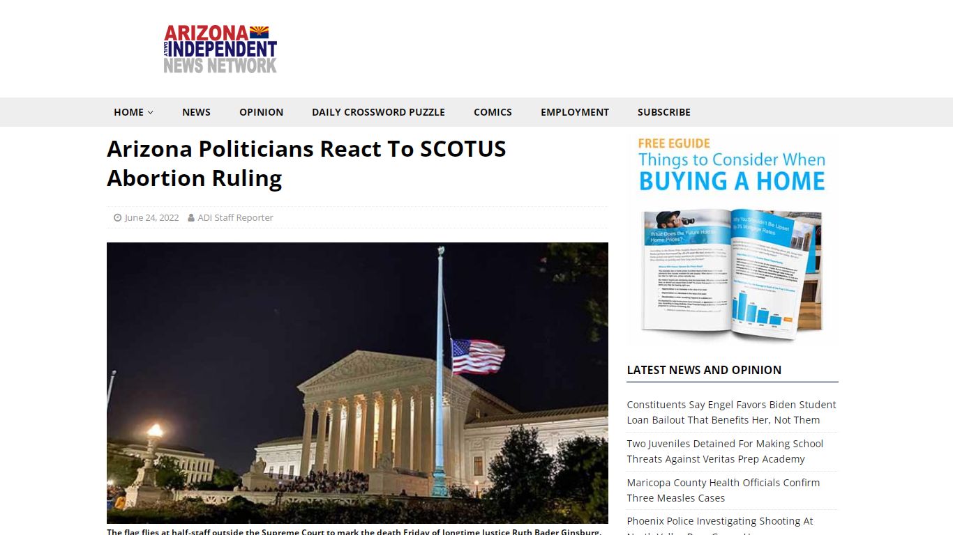 Arizona Politicians React To SCOTUS Abortion Ruling